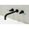 Kingston Brass KS8050DKL Wall Mount Tub Faucet, Matte Black KS8050DKL - alternate 2